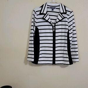 Black and white stripped jacket